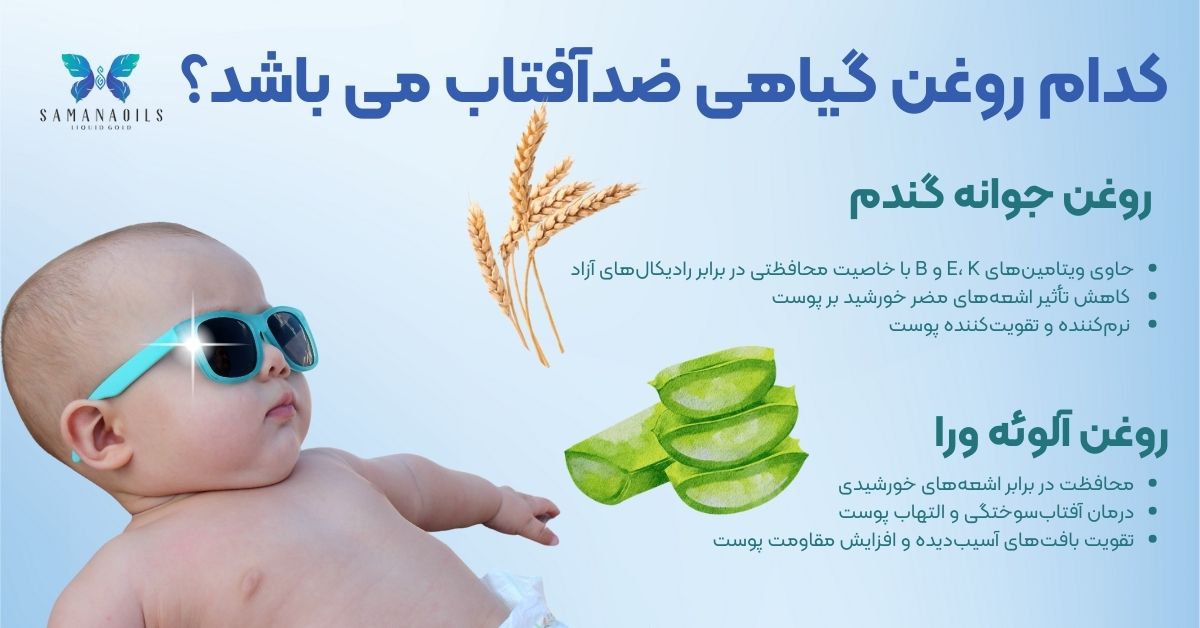 کدام روغن گیاهی ضدآفتاب می باشد؟ 