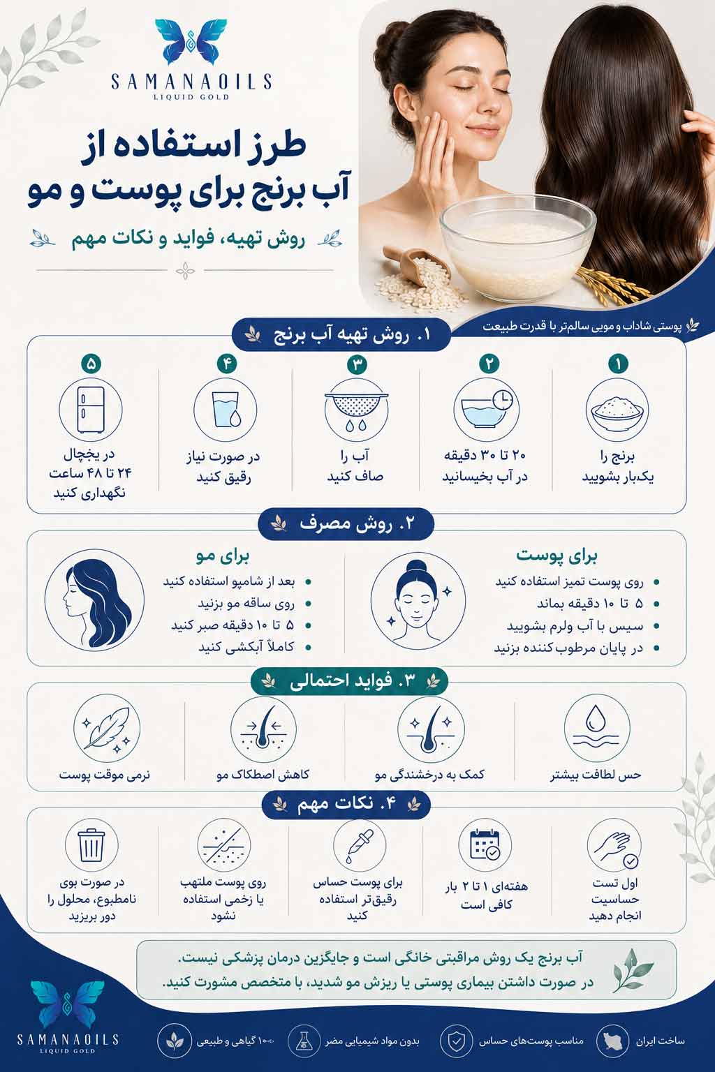 rice water for skin and hair