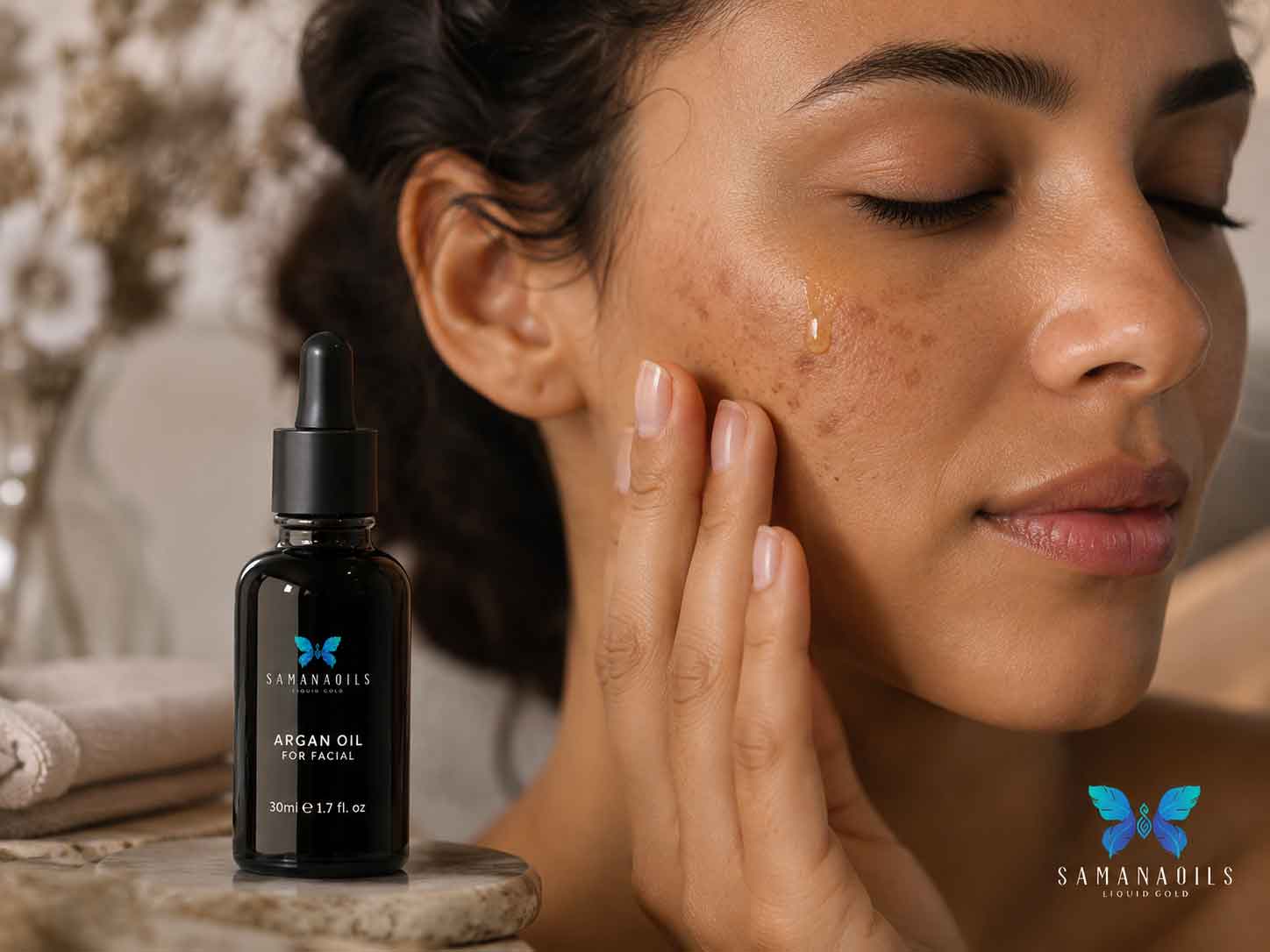 خواص روغن آرگان برای لک صورت