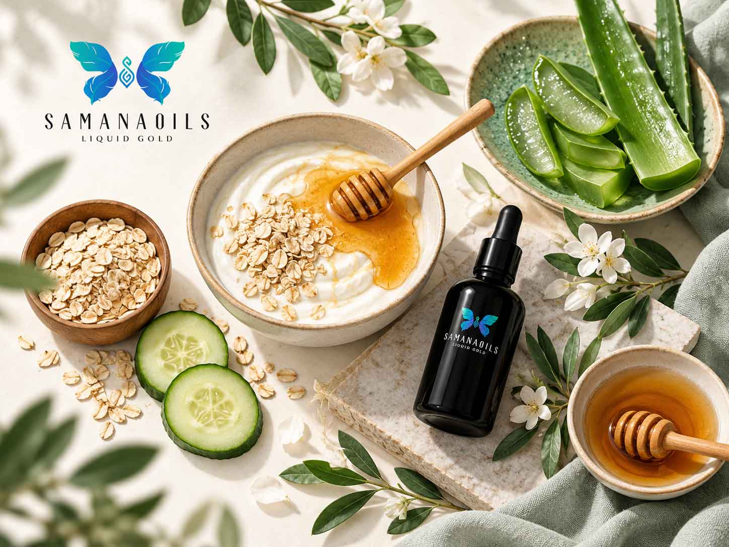 مواد طبیعی مورد استفاده در تهیه ماسک خانگی برای شفافیت پوست
